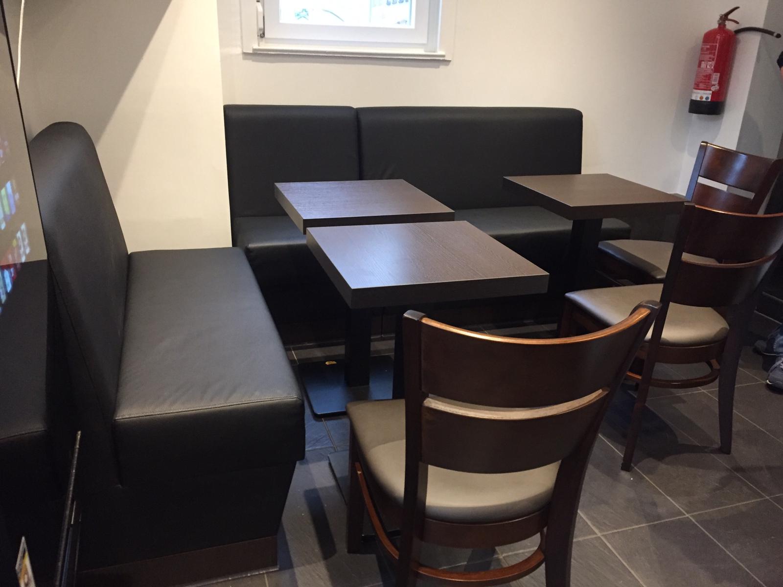 Gastro Sitzbank Schwarz – Bild 2