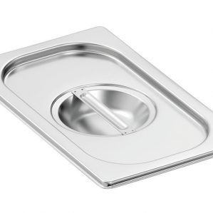 Edelstahl Gastronormdeckel  1/4 GN Deckel