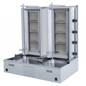 Dönergrill / Gyrosgrill 4+4 doppelt mit Gas KDG-44A