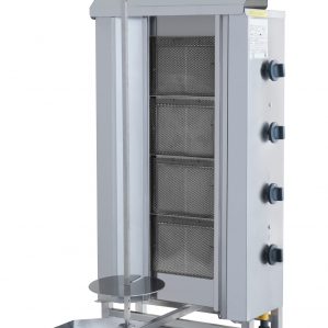 KDG-4U Dönergrill / Gyrosgrill 4 Brenner Motor oben