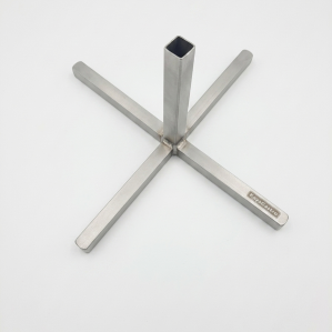 Döner Spießständer Handkreuz – Edelstahl, Passen für Potis, Ceylan und alle gängigen Spieße mit einem Maß von bis zu 12 x 12 mm.